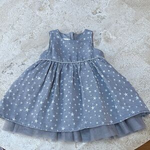 H&M Blue Dress with Star Pattern